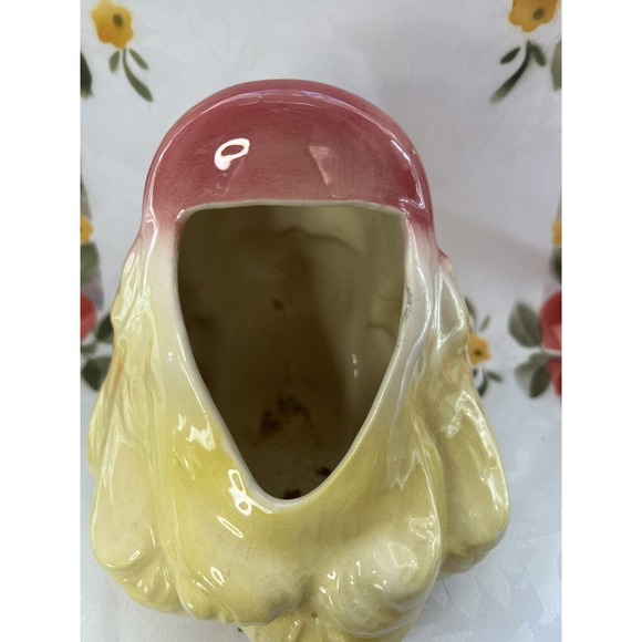 Vintage 1950-60’s Blonde Bombshell, Rosy Cheeks, Head Vase, Unmarked - Picture 5 of 8